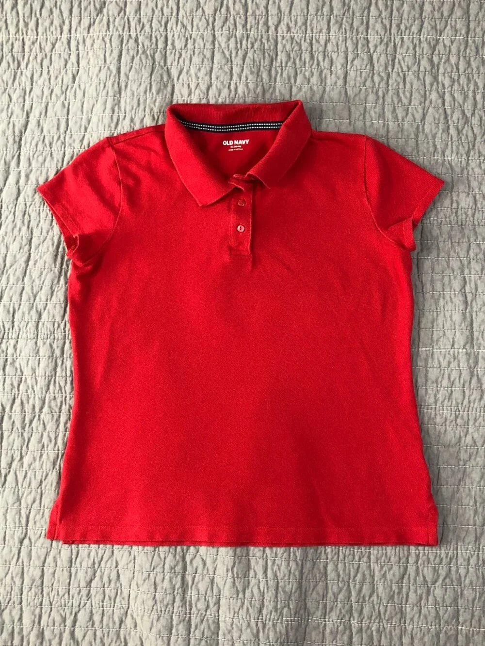 4/$15 Old Navy Polo Shirt Girl XL 14/16 Red Classic Preppy School Casual